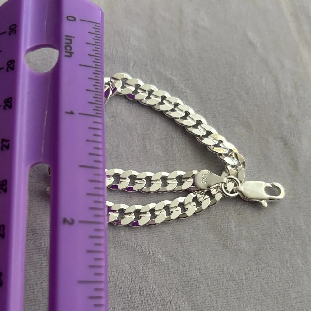 Elegant Silver Men's Chain Bracelet